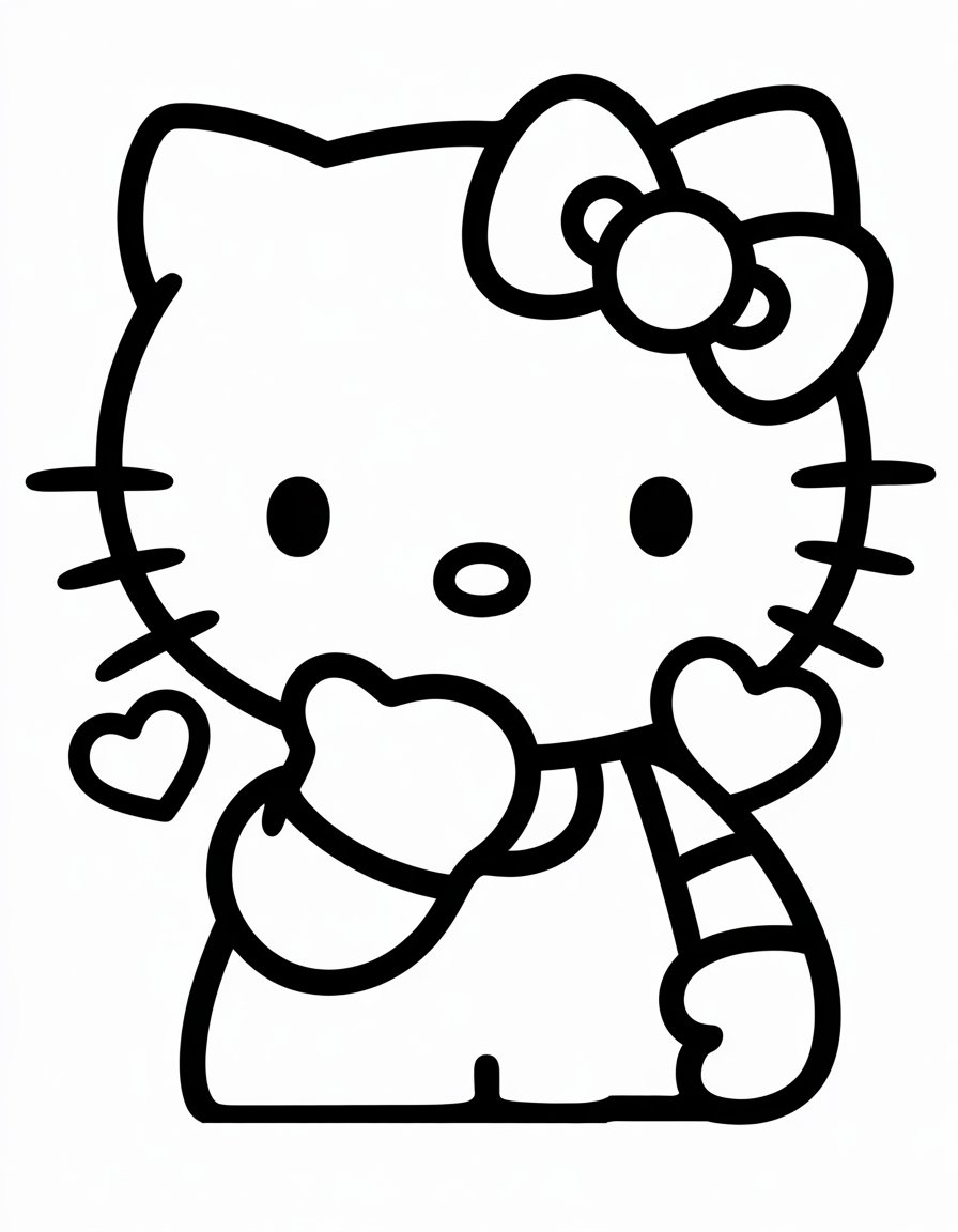 Hello Kitty Blowing Kiss